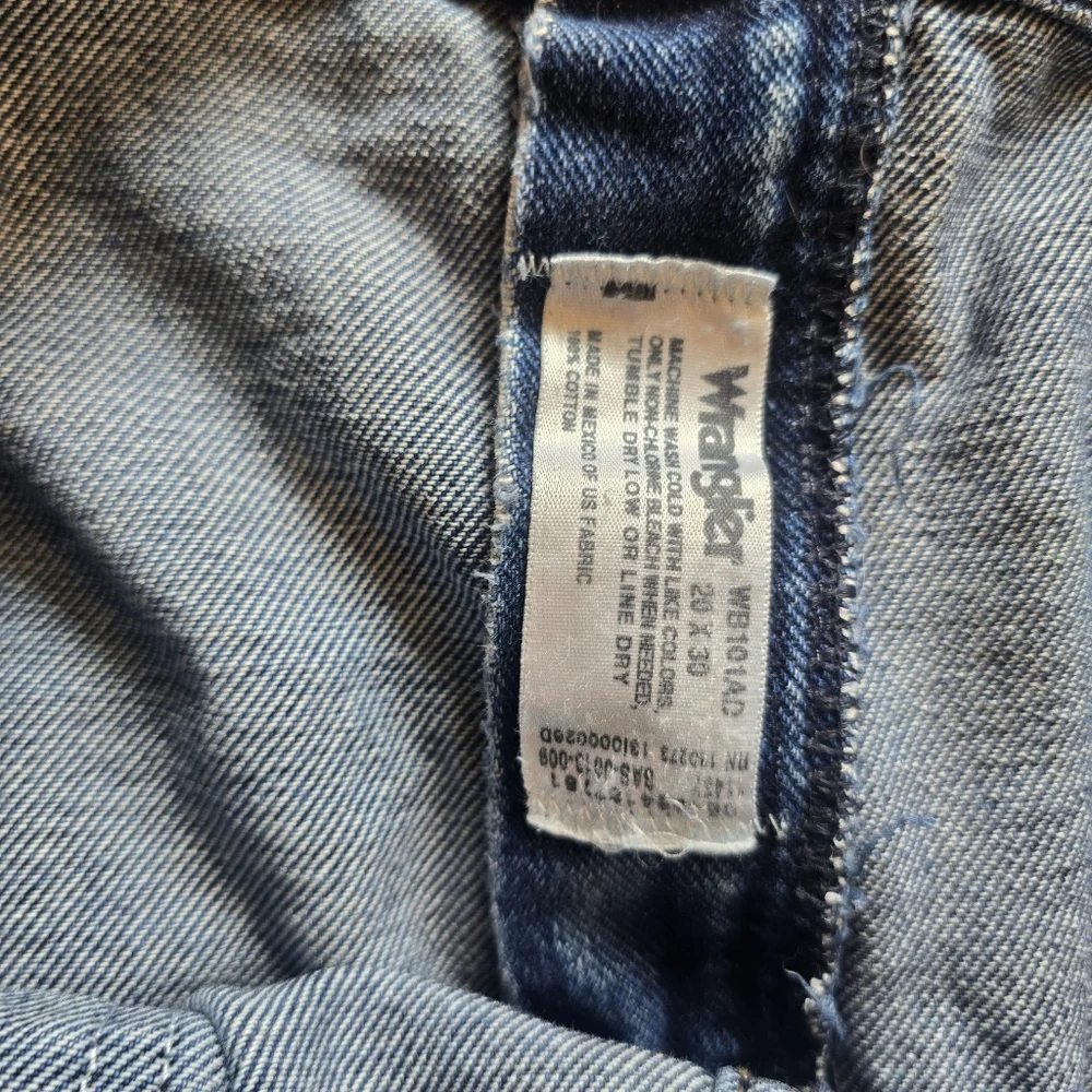 Wrangler Blues Women's Jeans Size 20x30 Plus Dark Blue Denim Straight Leg - Picture 7 of 9